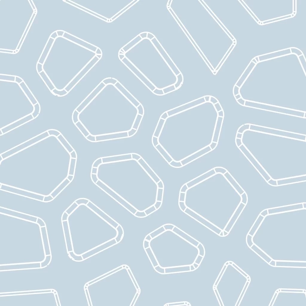 Voronoijev diagram, uporabljen pri oblikovanju rešetke