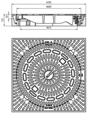 Multitop R  Kanalski Pokrov  BEGU R -okvir  Kvadraten  Pokrov Z  Brez Ventilacije 1b0b717ba2