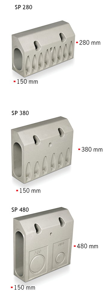 ACO Kerbdrain dimenzije